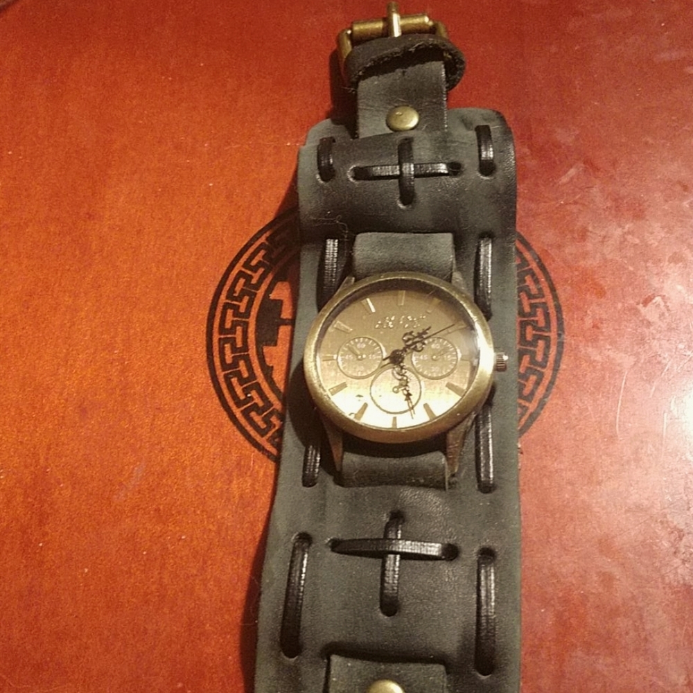 B.N.K Men's Leather Watch
